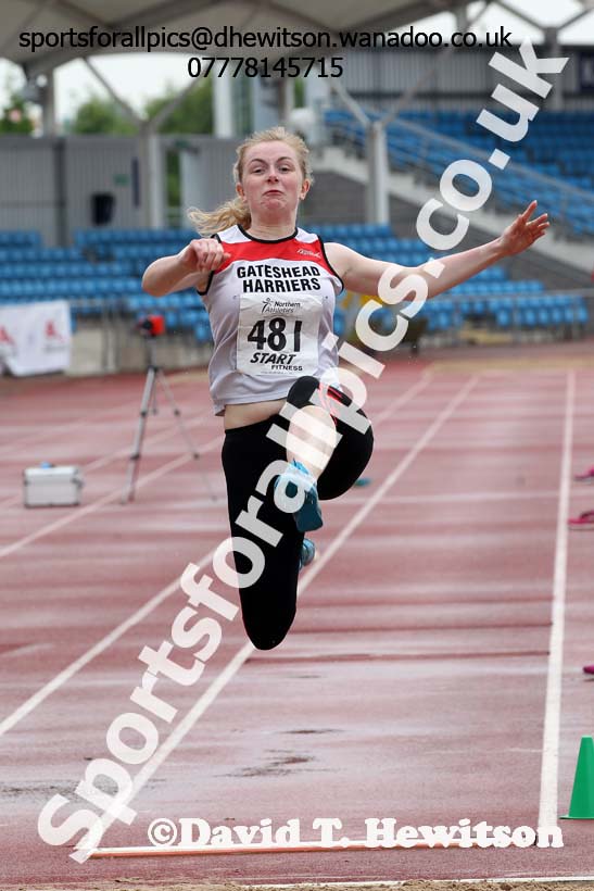 Womens  under-20s long jump, Northern Senior and Under-20s Track and Field Champs., Manchester. Photo: David T. Hewitson/Sports for All Pics